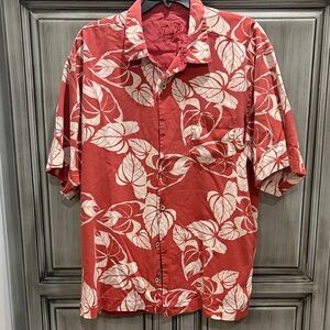 Tommy Bahama Red Hawaiian-Style Short Sleeve Shirt
